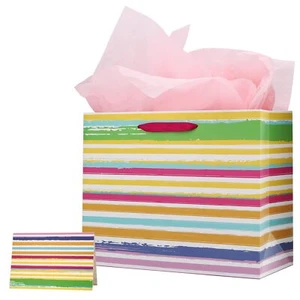 Gift Bag Large Rainbow Paper Bag With Handles For Birthday Baby Shower Party ... - Picture 1 of 7
