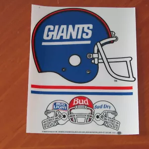 LOT of (25) NY GIANTS Fan / BUDWEISER STATIC CLING INSIDE WINDOW STICKER - Picture 1 of 2