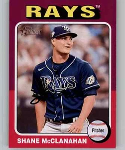 2024 Topps Heritage SHANE McCLANAHAN Base Card Rays #225 - Picture 1 of 1