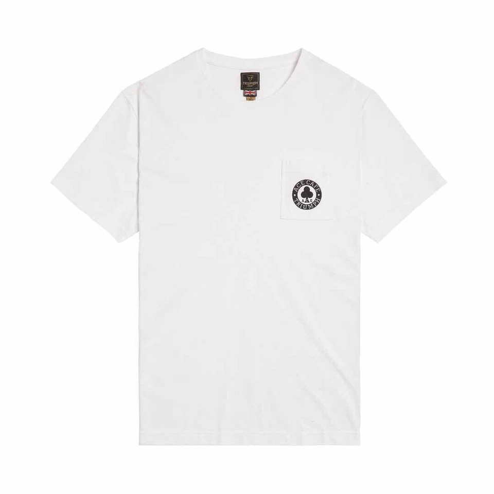 Camiseta de bolsillo blanca Triumph Ace (MTSS23802) Foto 1 de 1