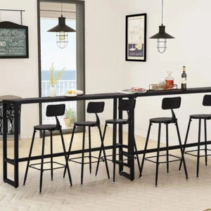 Bar Table Set Pub Dining Coffee Balcony Table Set Chairs Stools Relax 1-4 Pieces - Picture 1 of 27
