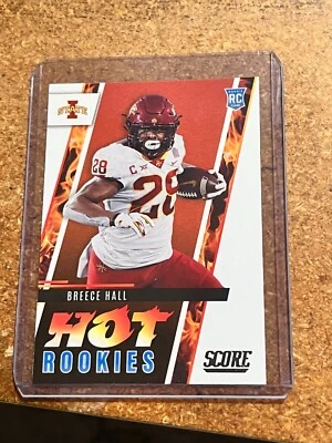 2022 Panini Score Football Hot Rookies # HR5 Breece Hall RC - Image 1 of 4