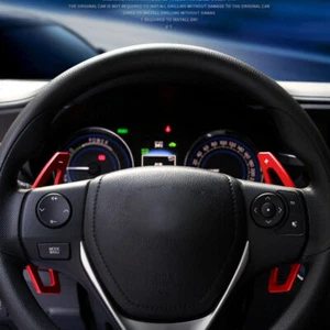 Extensión de palanca de cambios DSG de volante rojo para Toyota Camry 2012-2016 2 piezas - Imagen 1 de 5