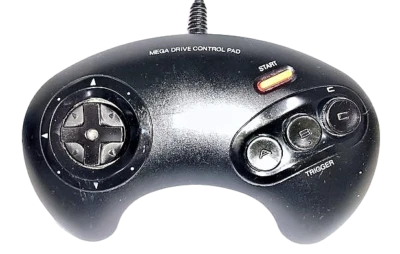 Genuine Sega Mega Drive Control Pad Gamepad Model No. 1650 - Image 1 of 3