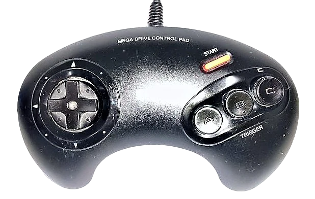 Genuine Sega Mega Drive Control Pad Gamepad Model No. 1650 - Image 1 of 3