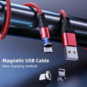 Samsung Phone Charger USB Grey Cable with LED Light, Magnetic and Detachable - Picture 1 of 3