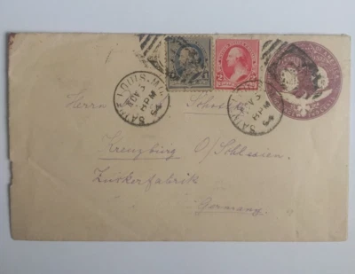 USA 1894  cover stamps to Germany  (65) - Image 1 of 2