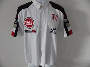 Camisa blanca del equipo Honda Lucky Strike Fórmula Uno adulto grande - Imagen 1 de 10