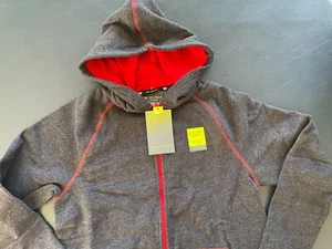 NEU grauer Hoodie Größe L 14/16 Jungen $ 30 unverbindliche Preisempfehlung des Herstellers ultraweiches rotes Fleece-Sweatshirt - Bild 1 von 5