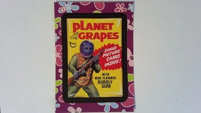 Wacky Pack Flashback #51 '74 2008 Planet of the Grapes Packages WP1 Foto 1 de 2