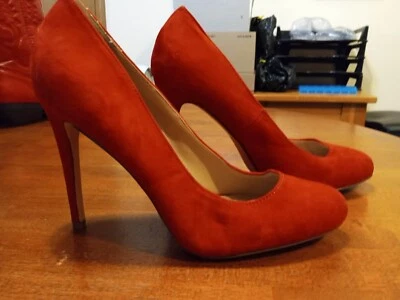 Call It Spring Red Fabric Pointed Toe Slip On High Heels Women’s Size 8.5 - Image 1 of 4
