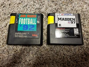 John Madden Football '92 and '97 (Sega Genesis)  Authentic Clean Carts Only - Picture 1 of 4