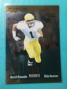 DERRICK ALEXANDER RC 1994 SCORE ROOKIE GOLD INSERT CARD #281 MICHIGAN BROWNS - Bild 1 von 1