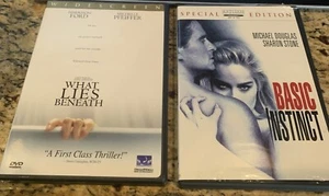Basic Instinct (Special Edition) / What Lies Beneath (2 DVD Lot) **Like New** - Picture 1 of 1
