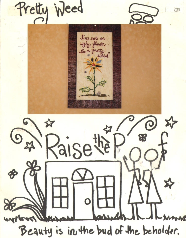 Pretty Weed by Raise The Roof cross stitch Pattern 2006 - Image 1 of 1