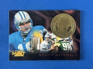 1996 Pinnacle Mint Coins #23 Scott Mitchell Detroit Lions! - Picture 1 of 2