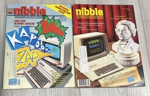 Nibble Magazine- Apple Computing - 1987-- Apple II IIe IIc SET OF 2 - Imagen 1 de 6
