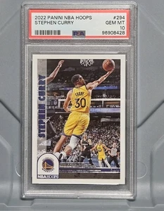 🔥 2022 Panini NBA Hoops Stephen Curry #294 PSA 10 GEM MINT | Warriors MVP 🔥 - Picture 1 of 2