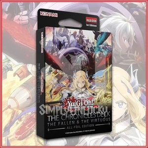 YUGIOH THE CHRONICLES DECK THE FALLEN & THE VIRTUOUS English Version Ships 10/24 - Picture 1 of 2