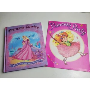 Mixed Lot of 2 Princess Party & Classic Princess Stories Soft & Hardcover Books - Imagen 1 de 3