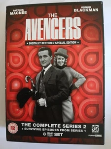THE AVENGERS COMPLETE SERIES 2 / SURVIVING SERIES 1 EPISODES DVD +EXTRAS+BOOK R2 - Picture 1 of 7