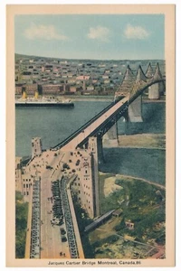 Postal Jacques Cartier Bridge Montreal Quebec Vista Aérea Envío QC PECO - Imagen 1 de 2