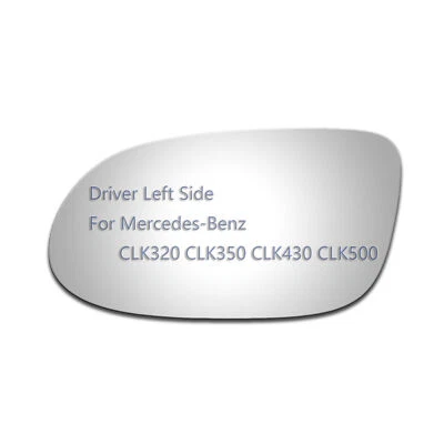 Mirror Glass For Mercedes-Benz CLK320 CLK350 CLK430 Driver Left Side LH Replace - Image 1 of 4