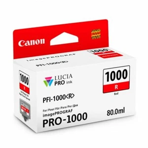 Genuine Canon PFI1000R Red Ink Cart for PRO1000 - 5355 pages - Picture 1 of 1