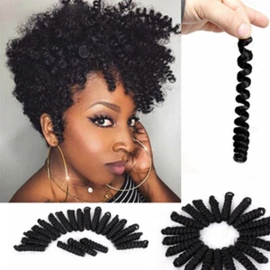 Toni Curly Short Bouncy Twist DIY Weave Crochet Braids Afro Curl Hair Extensions - Picture 1 of 20