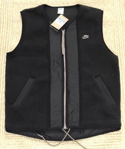 Nike Sportswear Essentials Fleece Vest Mens Medium Tall Black DD5025-010 MT NWT - Picture 1 of 5