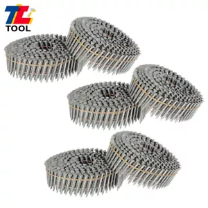 3600-Pcs 1-1/4" x 0.092" Full Round Head Siding Nails Collated Wire Coil - Picture 1 of 19