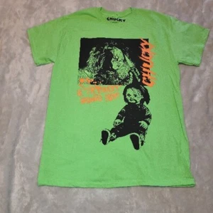Camiseta Chucky Child’s Play Para Hombre Talla L Quiero Jugar Halloween Horror Verde Nueva Sin Etiquetas - Imagen 1 de 12