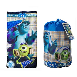 Disney Monsters University Kids Camping Slumber Sleeping Bag Sleepover Backpack - Picture 1 of 5