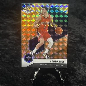Lonzo Ball 2020-21 Panini Mosaic naranja reactivo prizm paralelo #37 - Imagen 1 de 2