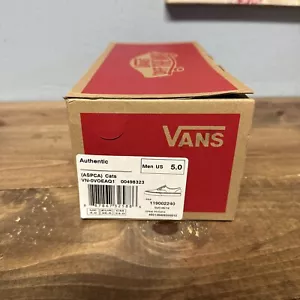 RARE 🔥🐈 VANS ASPCA Authentic Kitty Cats Print Unisex Sneakers Men’s Size 5 - Picture 1 of 5