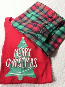 Merry Christmas w/Tree Pajamas Size boys 8 Jammies For Your Families orig $34 - Picture 1 of 7