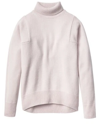 Suéter Athleta Bedford Lana Cachemira Cuello Alto Rosa Mujer Talla XS Foto 1 de 4