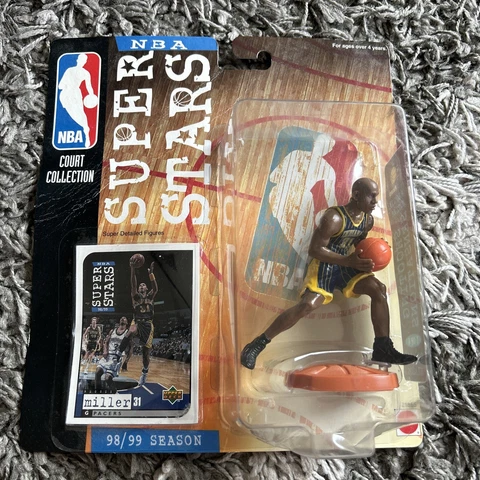 Reggie Miller Indiana Pacers NBA Superstars Figure Court Collection NIP B Cover