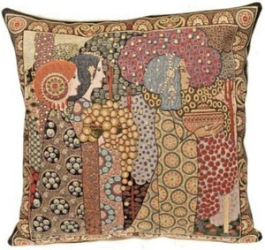 BELGIAN TAPESTRY ZECCHIN ALADIN / ALADDIN 293R CUSHION PILLOW COVER, 17" + ZIP - Picture 1 of 5