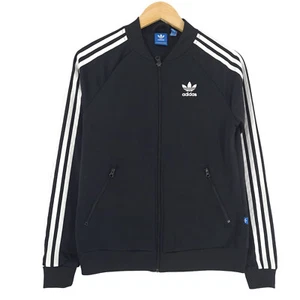 Vintage Adidas Trainingsjacke Frauen Schwarz Eq7 Größe S - Bild 1 von 8