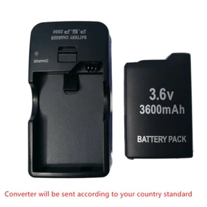 Rechargeable Battery+Charger for PSP 1000 1002 Sony PlayStation Portable 3600mAh - Picture 1 of 9