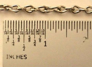 18g Nickel Jack Chain for Stained Glass - (2) Feet - Picture 1 of 1
