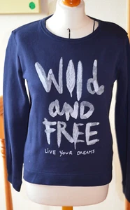 Pulli blau mit Aufdruck Gr. L von Springfield - Bild 1 von 3