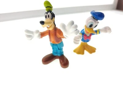 Vintage Mickey Mouse Disney Goofy Donald duck  cake toppers PVC lot Of 2 Ty48 - Image 1 of 3