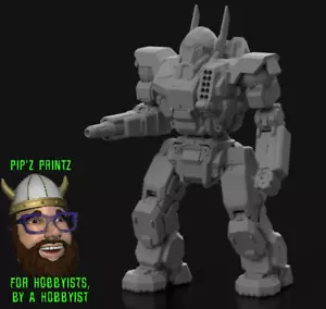 VLK-QA Valkyrie Alternate Mech Model For Battletech 6mm-10mm-15mm - Picture 1 of 1