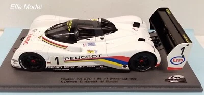 SPARK MODEL 1/24 PEUGEOT 905 EVO 1° WINNER LM 1992 LMS006 - Immagine 1 di 2