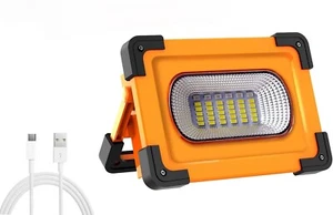 Proiettore Emergenza Stroboscopico Portatile 60W LED Solare Ricaricabile Campeggio - Foto 1 di 12