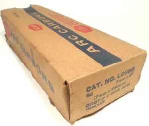 NOS CARBON ARC RUTEN * NATIONAL CARBONS - BOX OF 50 .. 7mm x 9" NEGATIVE - Bild 1 von 2