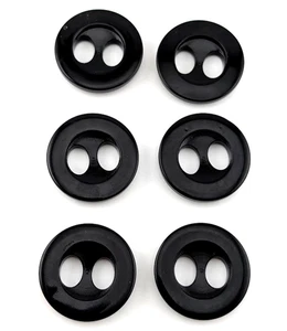6 replacement buttons for DOLCE & GABBANA women's wool coat 30mm large black B1 - Picture 1 of 3