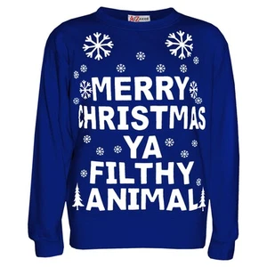 A2Z 4 Kids Girls Boys Christmas Jumper Xmas Holiday Crewneck Sweatshirt Top - Picture 1 of 15